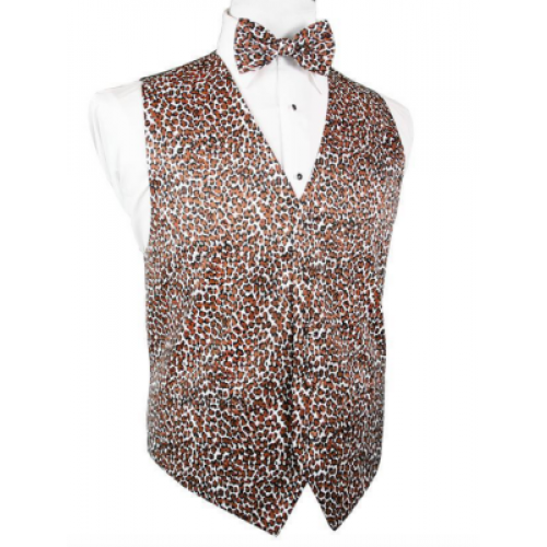 Safari Leopard Vest and Tie Set